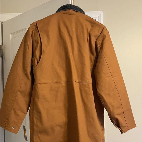 Carhartt Brown Field Jacket with Black Collar Boys 14/16 NEW - Picture 6 of 6